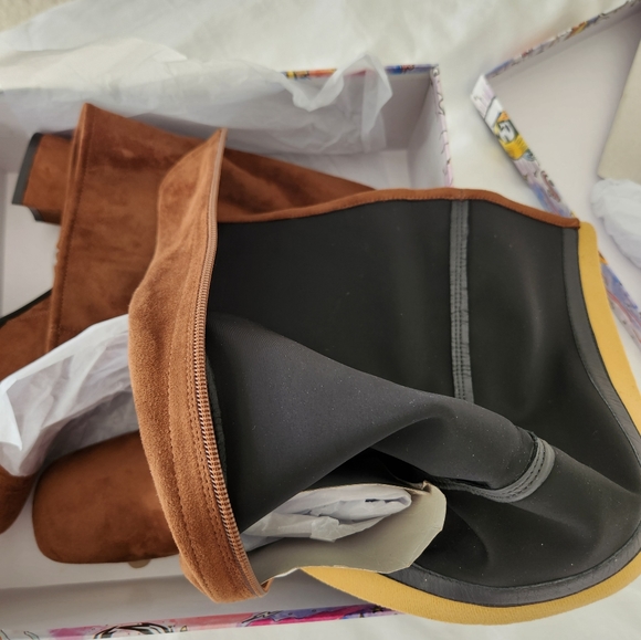 Jeffrey Campbell Hot Lava Boots Chocolate Brown Suede 9 Like New - Picture 10 of 16